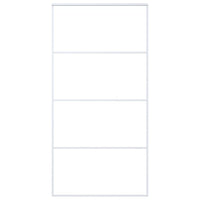 Porta Scorrevole in Vetro ESG e Alluminio 102,5x205 cm Bianca 151665