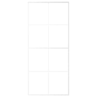 Porta Scorrevole in Vetro ESG e Alluminio 90x205 cm Bianca cod mxl 73355