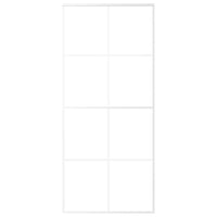 Porta Scorrevole in Vetro ESG e Alluminio 90x205 cm Bianca cod mxl 74627