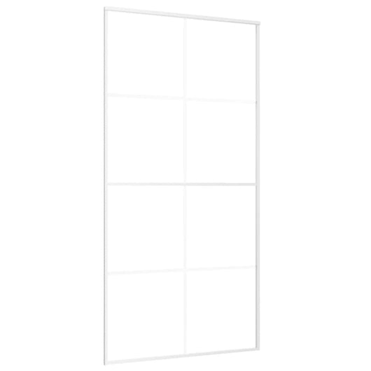 Porta Scorrevole in Vetro ESG e Alluminio 102,5x205 cm Bianca cod mxl 73687