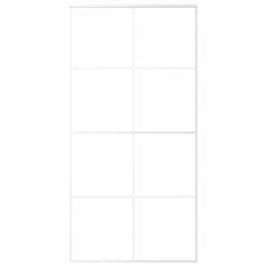 Porta Scorrevole in Vetro ESG e Alluminio 102,5x205 cm Bianca cod mxl 73687