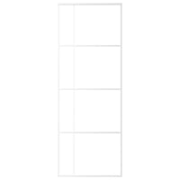 Porta Scorrevole ESG Vetro e Alluminio 76x205 cm Bianca cod mxl 66753