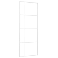 Porta Scorrevole ESG Vetro e Alluminio 75x205 cm Bianca cod mxl 65068