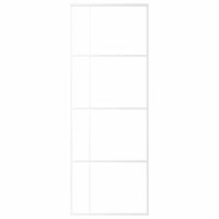 Porta Scorrevole ESG Vetro e Alluminio 75x205 cm Bianca cod mxl 65068