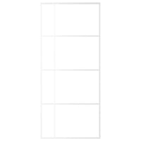 Porta Scorrevole in Vetro ESG e Alluminio 90x205 cm Bianca cod mxl 65595