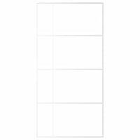 Porta Scorrevole in Vetro ESG e Alluminio 102,5x205 cm Bianca cod mxl 63511