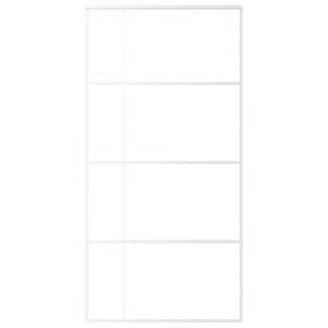 Porta Scorrevole in Vetro ESG e Alluminio 102,5x205 cm Bianca cod mxl 63511