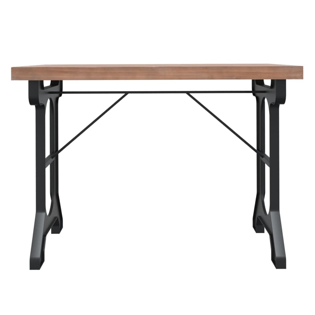 Tavolo da Pranzo 110x65x82cm in Legno Massello di Abete e Ferro 340769