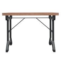 Tavolo da Pranzo 110x65x82cm in Legno Massello di Abete e Ferro 340769