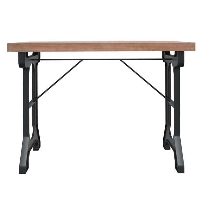 Tavolo da Pranzo 110x65x82cm in Legno Massello di Abete e Ferro 340769