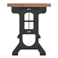 Tavolo da Pranzo 110x65x82cm in Legno Massello di Abete e Ferro 340769