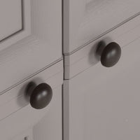 Armadietto in Plastica 79x43x125 cm Effetto Legno Grigio 340593