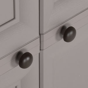 Armadietto in Plastica 79x43x125 cm Effetto Legno Grigio 340593