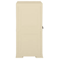 Armadietto in Plastica 79x43x85,5cm Effetto Legno Bianco Angora 340596