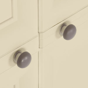 Armadietto in Plastica 79x43x85,5cm Effetto Legno Bianco Angora 340596