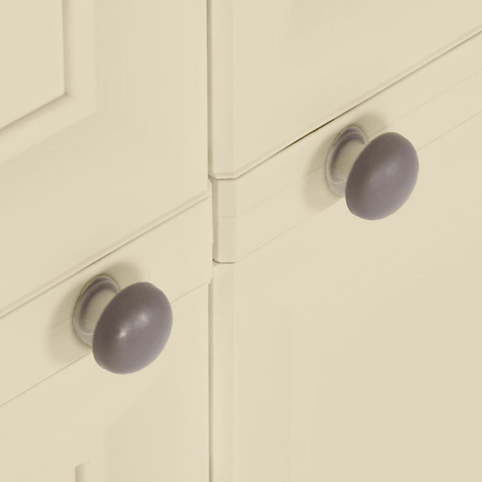 Armadietto in Plastica 79x43x85,5cm Effetto Legno Bianco Angora 340596