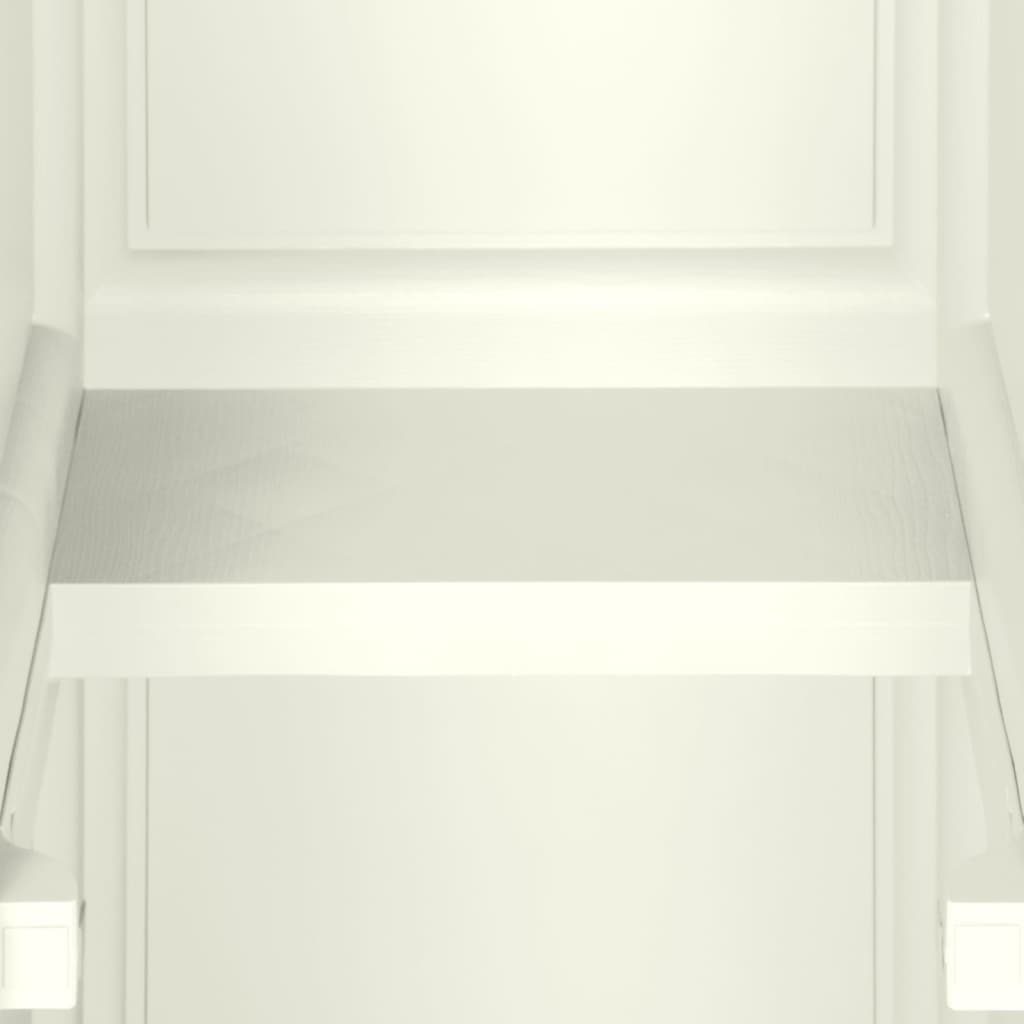 Armadietto in Plastica 40x43x125 cm Effetto Legno Vaniglia 340603