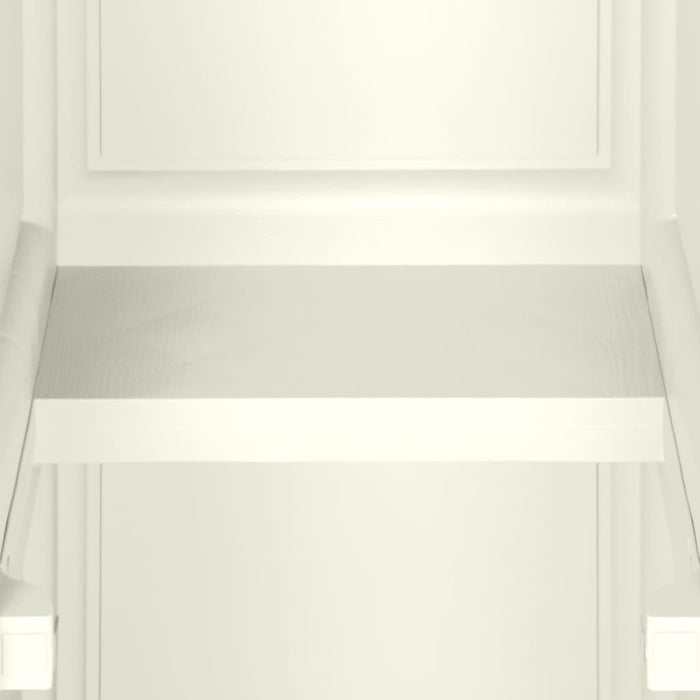 Armadietto in Plastica 40x43x125 cm Effetto Legno Vaniglia 340603