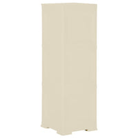 Armadietto in Plastica 40x43x125 cm Effetto Legno Bianco Angora 340604