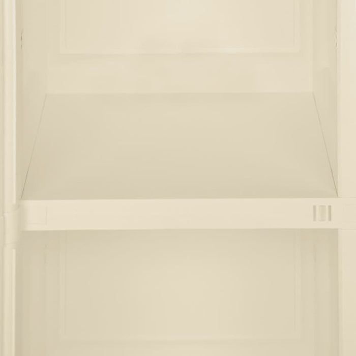 Armadietto in Plastica 40x43x85,5cm Effetto Legno Bianco Angora 340608