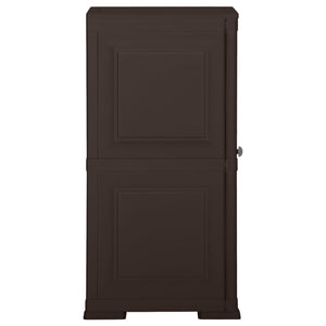 Armadietto in Plastica 40x43x85,5 cm Effetto Legno Marrone 340610