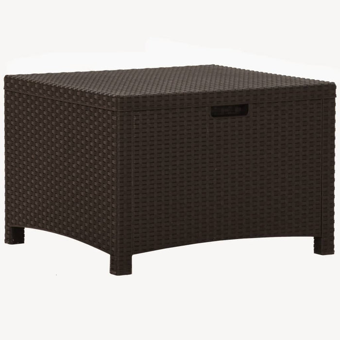 Baule da Giardino 60x54x41 cm in Rattan PP Marrone 318237