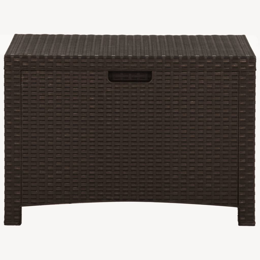 Baule da Giardino 60x54x41 cm in Rattan PP Marrone 318237