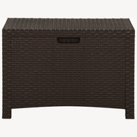 Baule da Giardino 60x54x41 cm in Rattan PP Marrone 318237