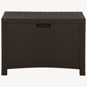 Baule da Giardino 60x54x41 cm in Rattan PP Marrone 318237