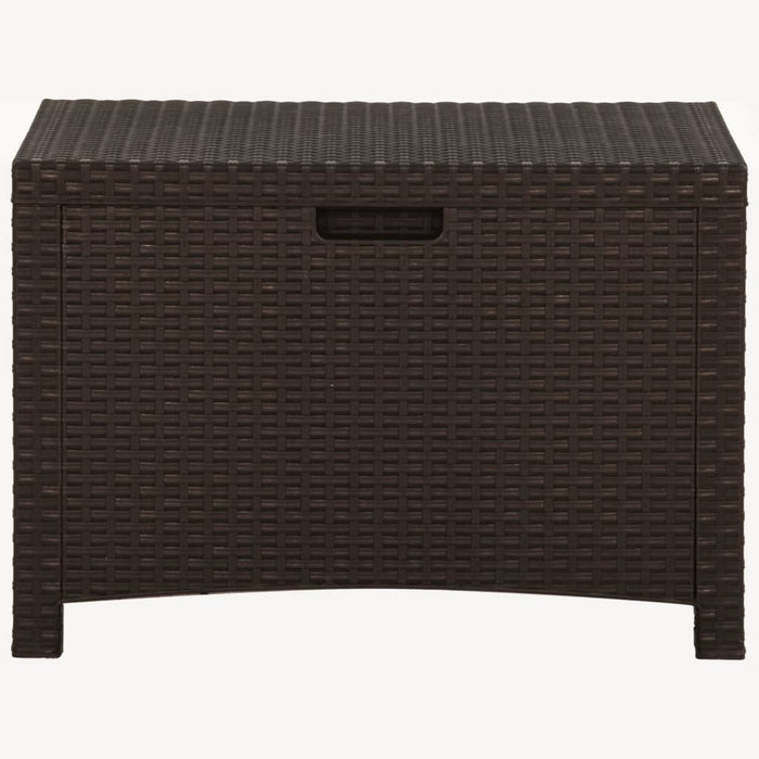 Baule da Giardino 60x54x41 cm in Rattan PP Marrone 318237