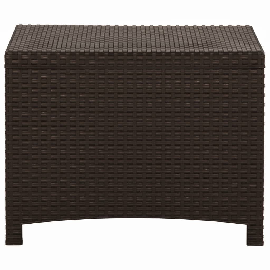 Baule da Giardino 60x54x41 cm in Rattan PP Marrone 318237