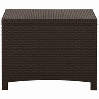 Baule da Giardino 60x54x41 cm in Rattan PP Marrone 318237