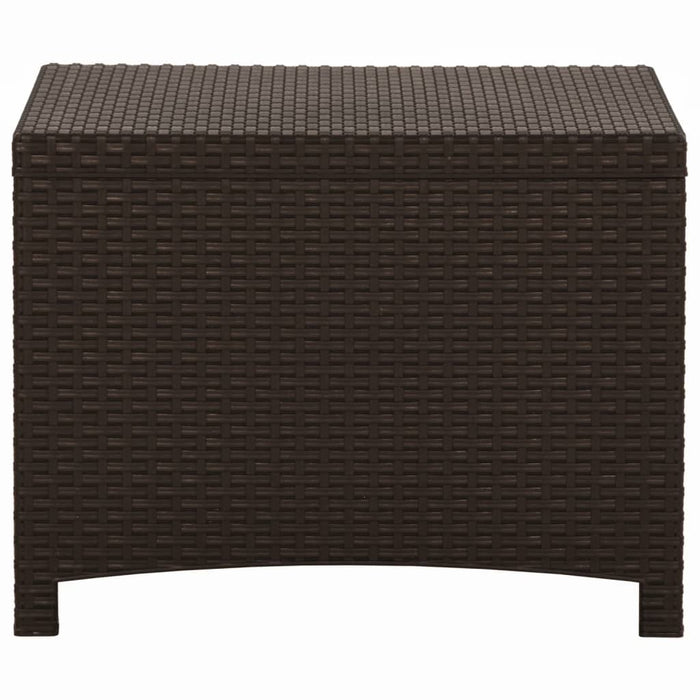 Baule da Giardino 60x54x41 cm in Rattan PP Marrone 318237