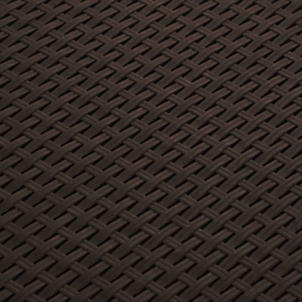 Baule da Giardino 60x54x41 cm in Rattan PP Marrone 318237