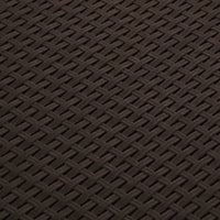 Baule da Giardino 60x54x41 cm in Rattan PP Marrone 318237