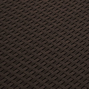 Baule da Giardino 60x54x41 cm in Rattan PP Marrone 318237