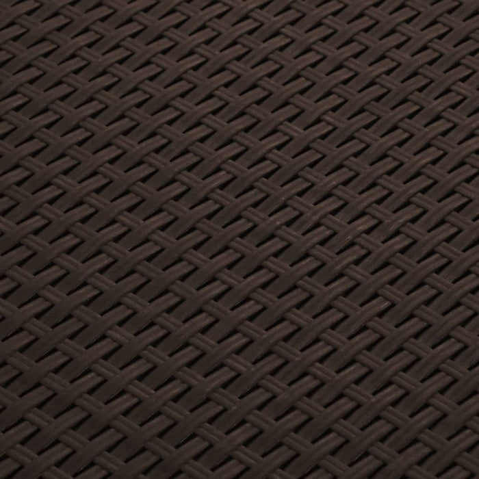 Baule da Giardino 60x54x41 cm in Rattan PP Marrone 318237