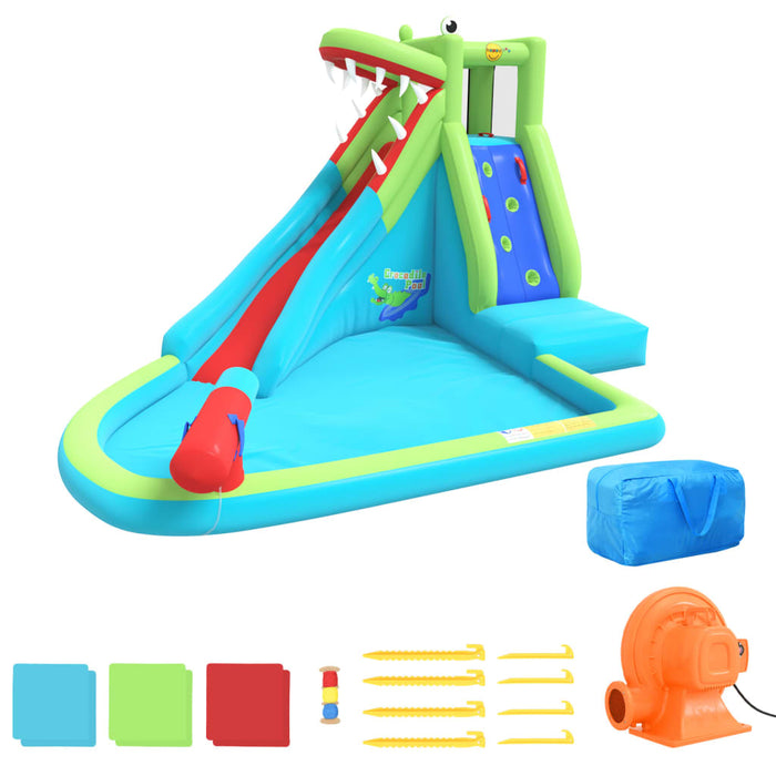 Happy Hop Scivolo d'Acqua Gonfiabile con Piscina 356x300x230 cm PVC 93448
