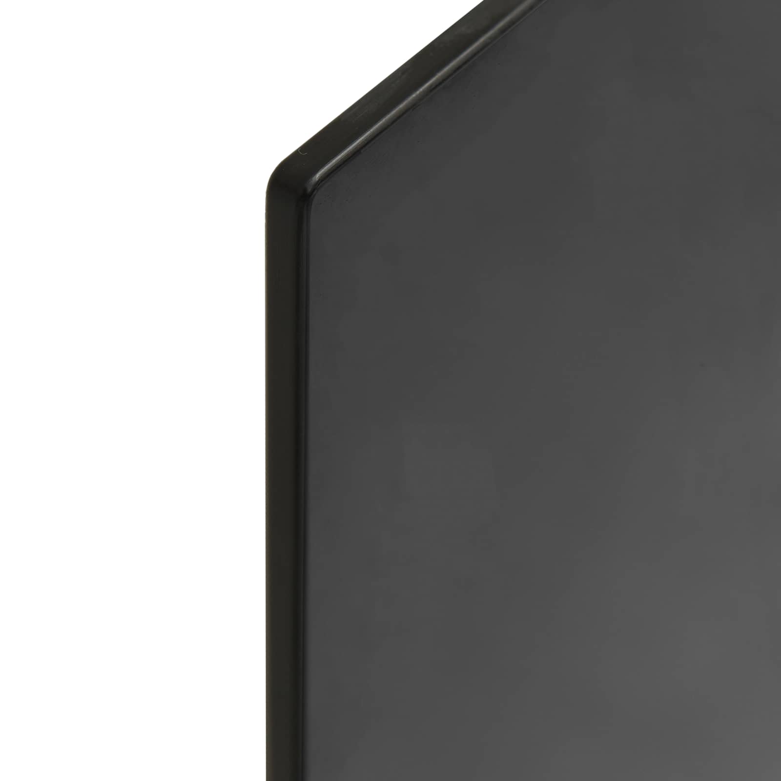 Piano del tavolo 4 pcs Nero vetro temperato 318763