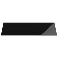 Piano del tavolo 4 pcs Nero vetro temperato 318763
