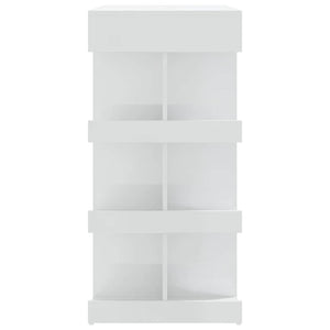 Tavolo da Bar con Ripiani Bianco Lucido 100x50x101,5 cm cod mxl 13263