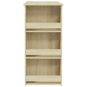 Tavolo Bar con Ripiani Rovere Sonoma 102x50x103,5 cm Truciolato 809470