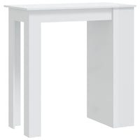 Tavolo da Bar con Ripiani Bianco Lucido 102x50x103,5 cm cod mxl 44724