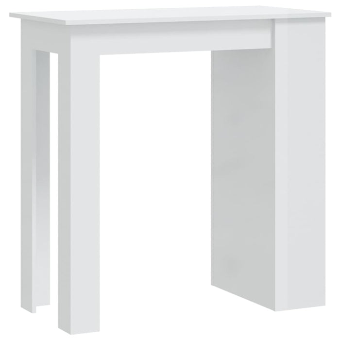 Tavolo da Bar con Ripiani Bianco Lucido 102x50x103,5 cm cod mxl 44724