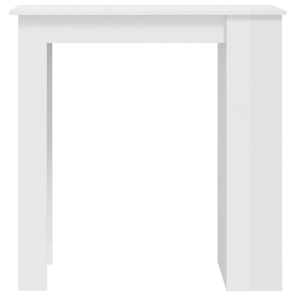 Tavolo da Bar con Ripiani Bianco Lucido 102x50x103,5 cm cod mxl 44724