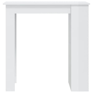 Tavolo da Bar con Ripiani Bianco Lucido 102x50x103,5 cm cod mxl 44724
