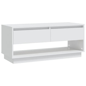 Mobile TV Bianco 102x41x44 cm in Legno Multistrato 809485