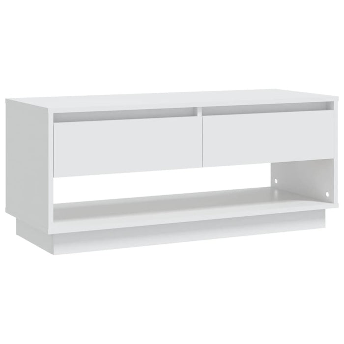 Mobile TV Bianco 102x41x44 cm in Legno Multistrato 809485