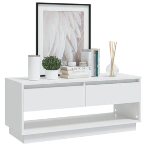 Mobile TV Bianco 102x41x44 cm in Legno Multistrato 809485