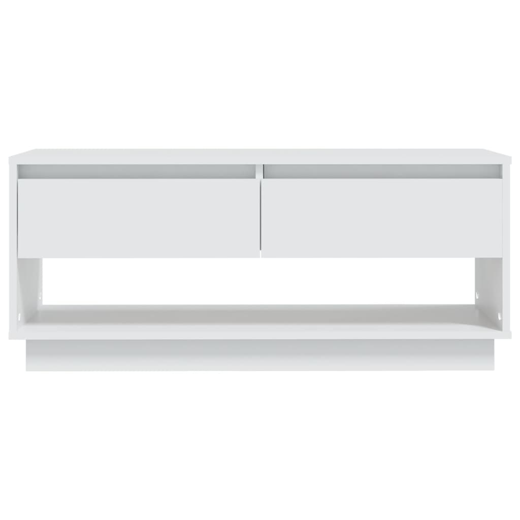 Mobile TV Bianco 102x41x44 cm in Legno Multistrato 809485